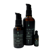 100% Organic and All Natural Face & Body Oil Featuring Black Seed Oil – BYRON – Scent inspired by Byron Bay packaged in 3ml, 30ml or 100ml Amber Glass Bottles - Non Greasy, Multi-Purpose, Fast Absorbing, Vegan Friendly, Nutrient Dense, Eco-friendly, Sustainable, Waterless and Unisex Skincare Oils made by Oasis Black – Organic Botanical Skincare - Born in Morocco, Made in small handmade batches in the Byron Bay region