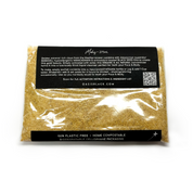 Organic & All Natural Face & Body Cleanser Featuring Black Seed Oil – Golden Powder to Liquid Cleanser Concentrate – Full Size Front - Multipurpose Cleanser, Zero Waste, Plastic Free, Home Compostable Packaging, Vegan Friendly, Waterless, Unisex, Travel Friendly - Oasis Black – Organic Botanical Skincare Born in Morocco, Made in Byron Bay